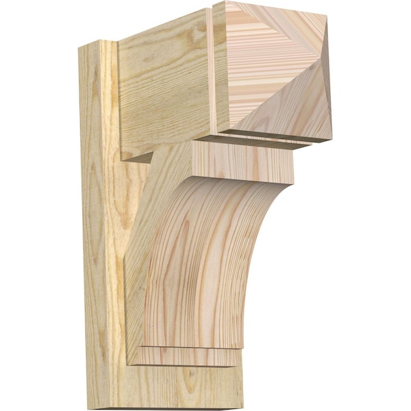 Ekena Millwork Imperial Arts & Crafts Rough Sawn Outlooker, Douglas Fir, 8"W x 14"D x 18"H OUT08X14X18IMP03RDF - main